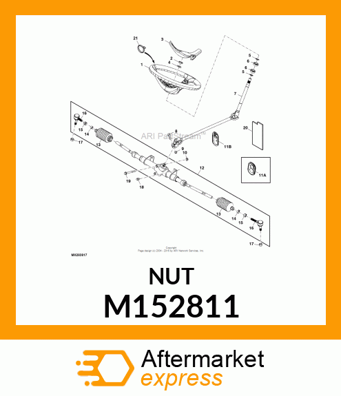 LOCK NUT, NUT, SELF LOCKING M152811