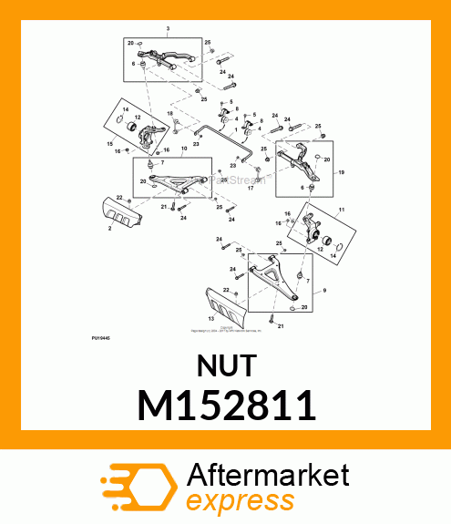 LOCK NUT, NUT, SELF LOCKING M152811