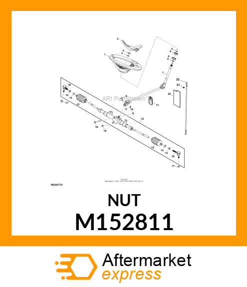 LOCK NUT, NUT, SELF LOCKING M152811