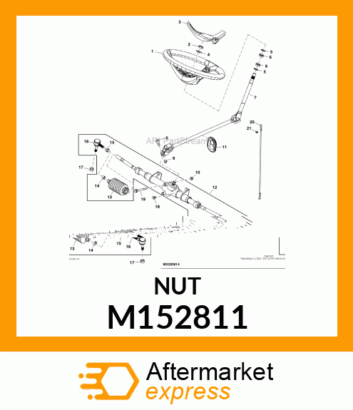 LOCK NUT, NUT, SELF LOCKING M152811