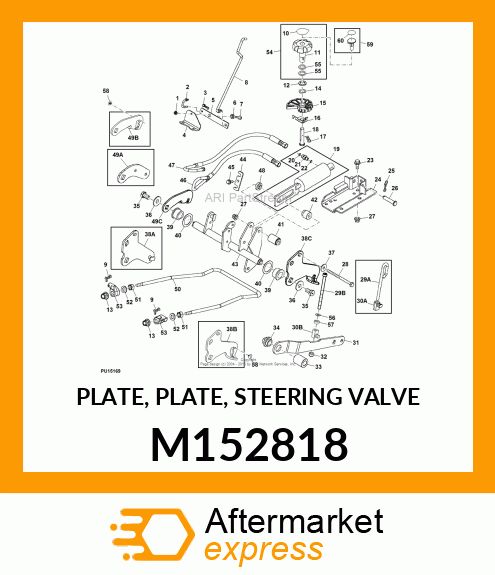 PLATE, PLATE, STEERING VALVE M152818