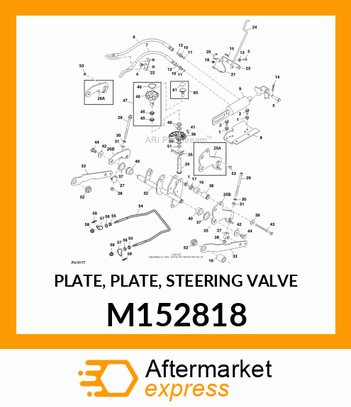 PLATE, PLATE, STEERING VALVE M152818