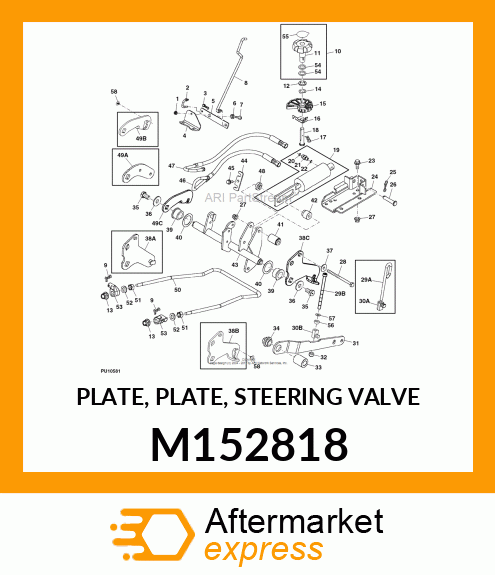 PLATE, PLATE, STEERING VALVE M152818