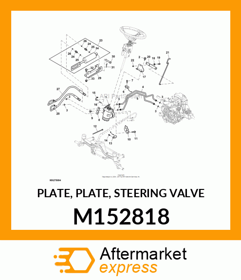 PLATE, PLATE, STEERING VALVE M152818