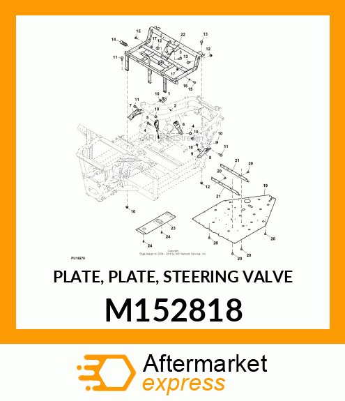 PLATE, PLATE, STEERING VALVE M152818