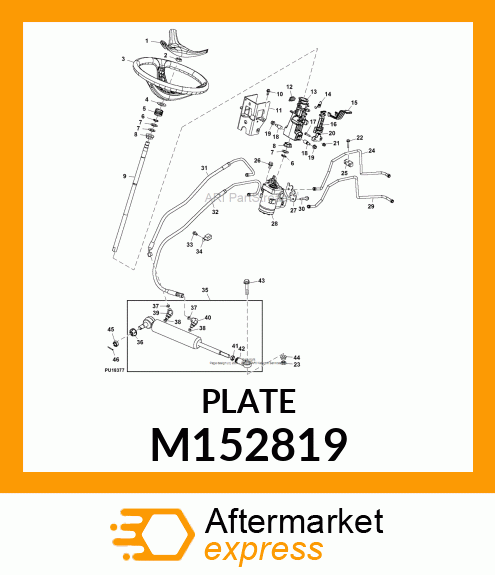 PLATE, STEERING VALVE M152819