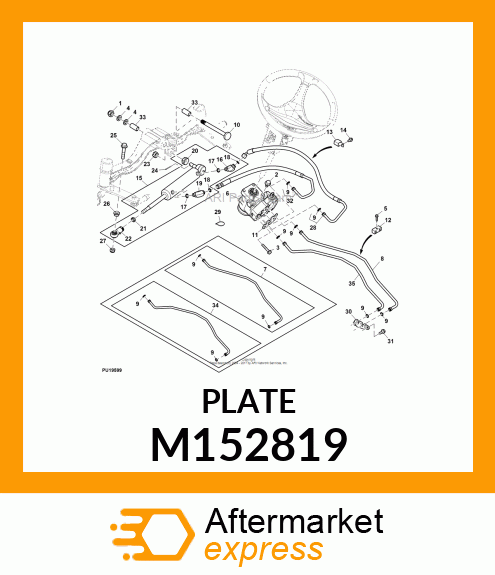 PLATE, STEERING VALVE M152819