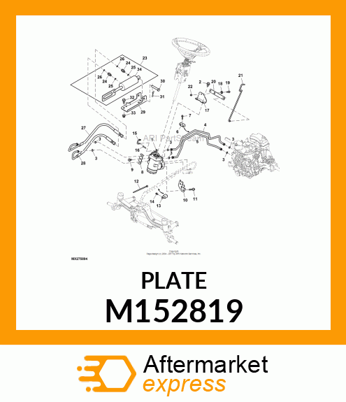 PLATE, STEERING VALVE M152819