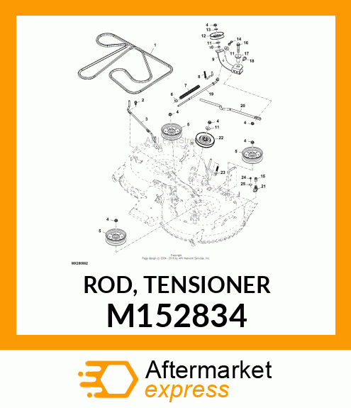 ROD, TENSIONER M152834