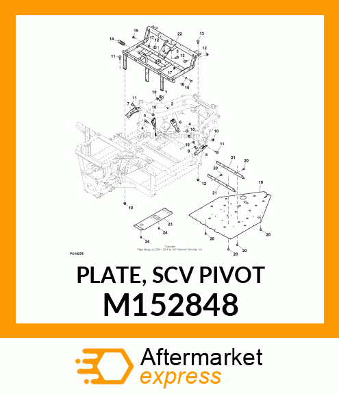 PLATE, SCV PIVOT M152848