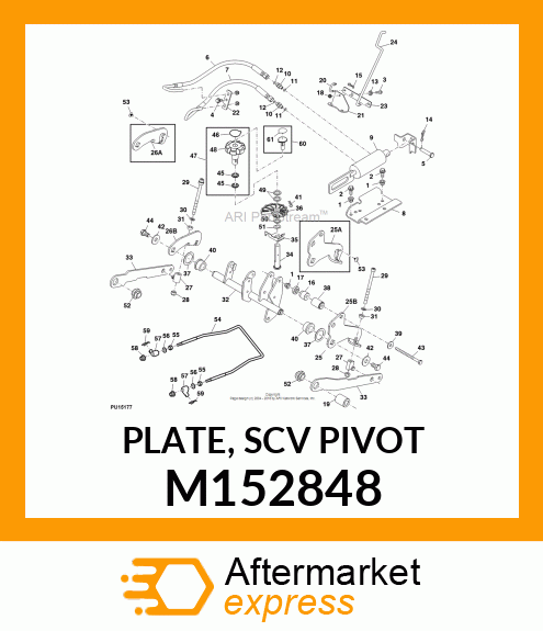 PLATE, SCV PIVOT M152848