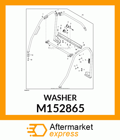 PLATE, PLATE, FRONT SUPPORT M152865