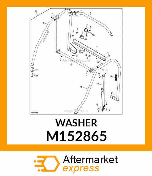 PLATE, PLATE, FRONT SUPPORT M152865