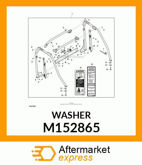 PLATE, PLATE, FRONT SUPPORT M152865