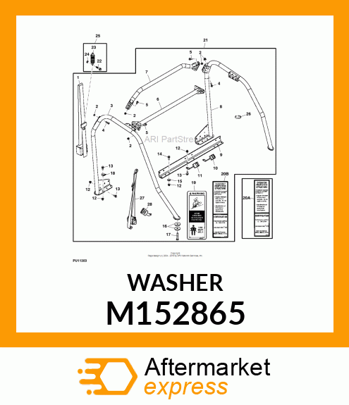 PLATE, PLATE, FRONT SUPPORT M152865