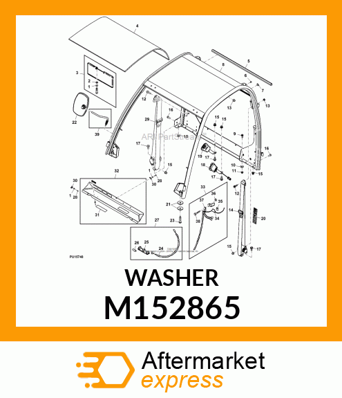 PLATE, PLATE, FRONT SUPPORT M152865