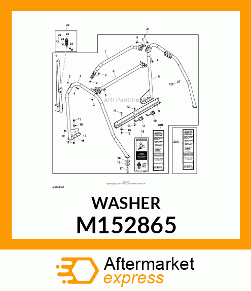 PLATE, PLATE, FRONT SUPPORT M152865