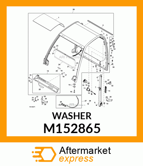 PLATE, PLATE, FRONT SUPPORT M152865