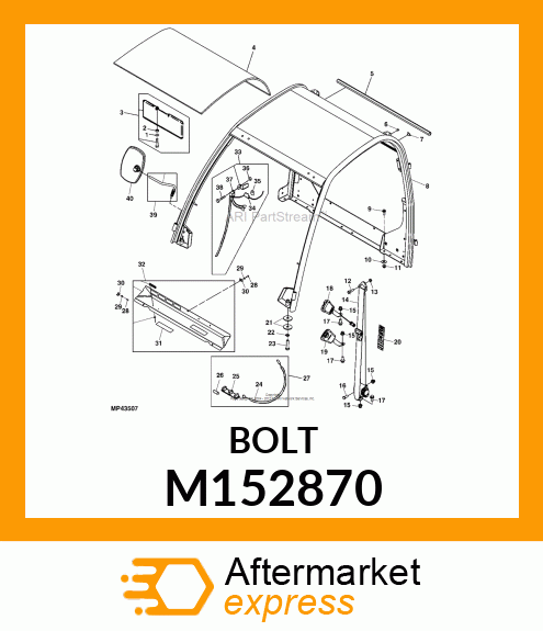 SCREW, M10 SHOULDER BOLT M152870