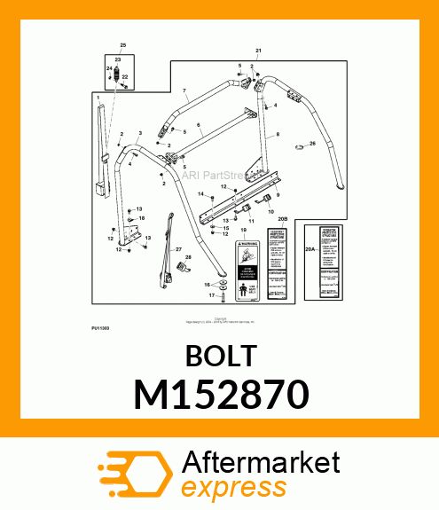 SCREW, M10 SHOULDER BOLT M152870