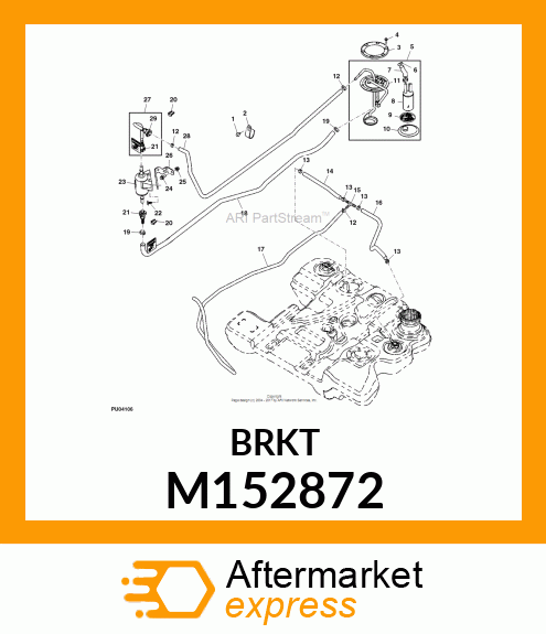 BRACKET, BRACKET, EFI FILTER M152872