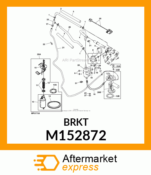 BRACKET, BRACKET, EFI FILTER M152872