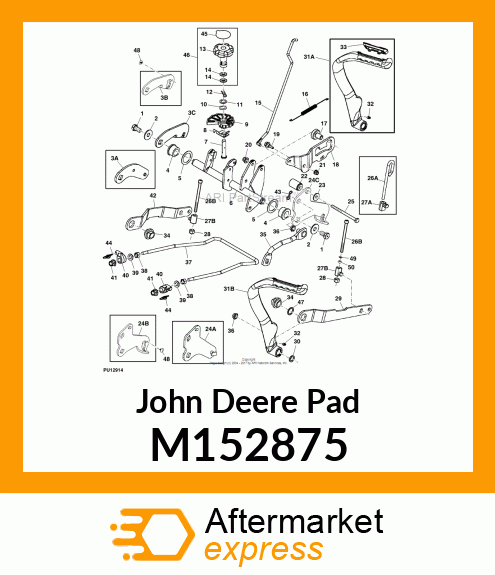 PAD, PAD, PEDAL M152875