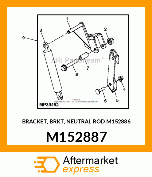 BRACKET, BRKT, NEUTRAL ROD M152886 M152887