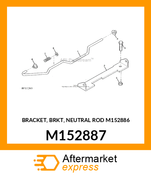 BRACKET, BRKT, NEUTRAL ROD M152886 M152887