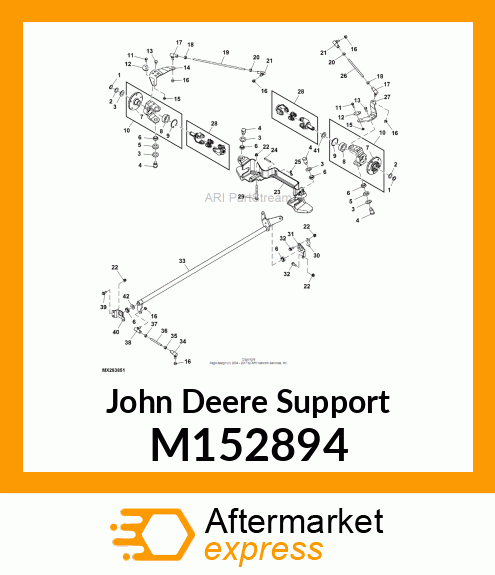 SUPPORT, FRONT BEARING M152894