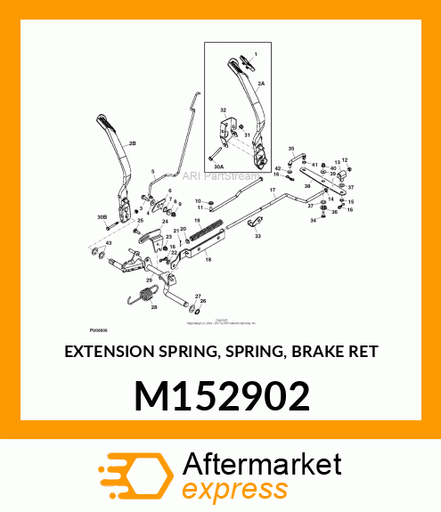 EXTENSION SPRING, SPRING, BRAKE RET M152902