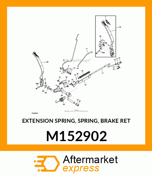 EXTENSION SPRING, SPRING, BRAKE RET M152902