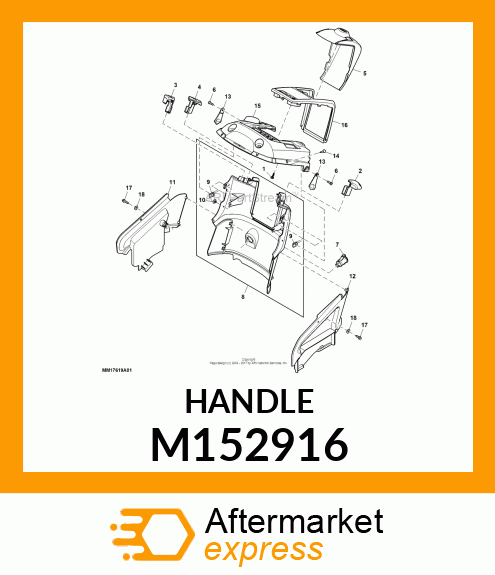 LEVER, PARK BRAKE M152916