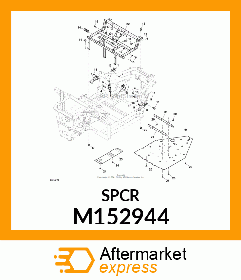 SPACER, MOCK PEDAL, LIFT SYS, CP M152944