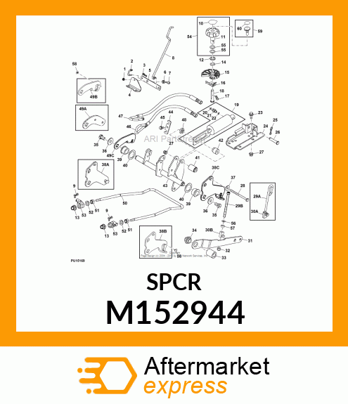 SPACER, MOCK PEDAL, LIFT SYS, CP M152944