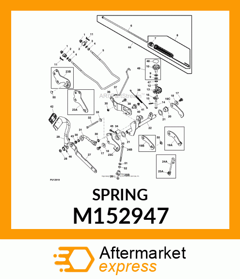 EXTENSION SPRING, LIFT LOCK,LIFT SY M152947