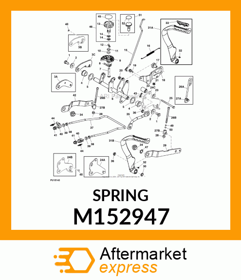 EXTENSION SPRING, LIFT LOCK,LIFT SY M152947