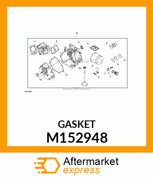 GASKET, HEAD M152948