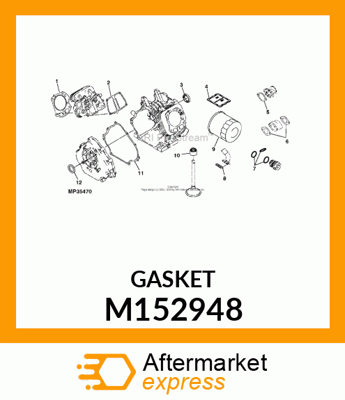 GASKET, HEAD M152948