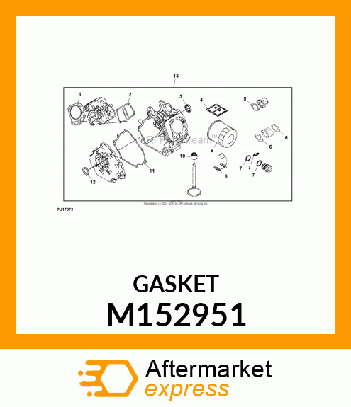 GASKET, ROCKER CASE M152951