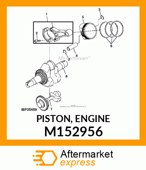 PISTON, ENGINE M152956