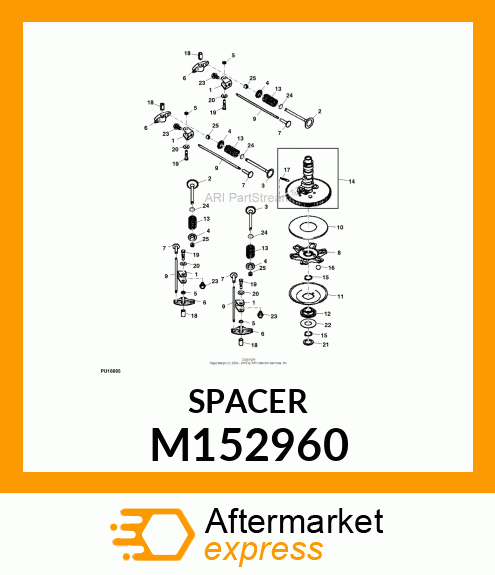 RETAINER, VALVE SPRING M152960