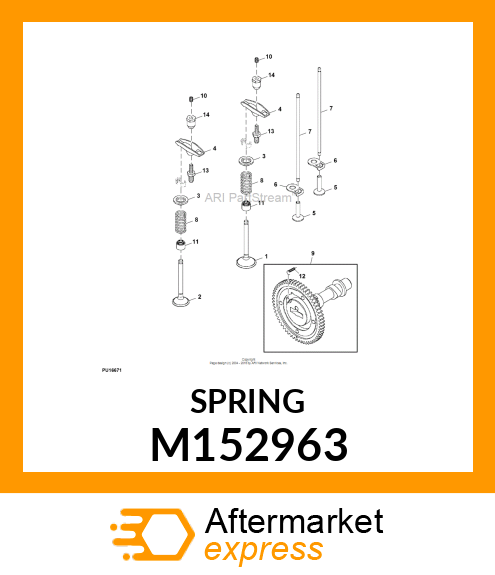 SPRING, ENGINE VALVE M152963