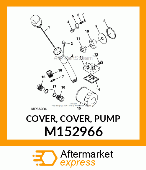 COVER, COVER, PUMP M152966