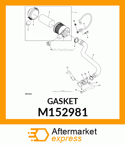 GASKET, CHOKE M152981