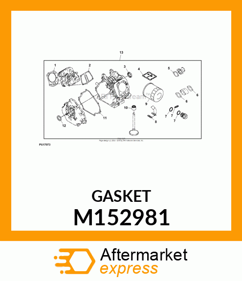 GASKET, CHOKE M152981