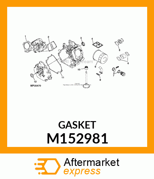 GASKET, CHOKE M152981