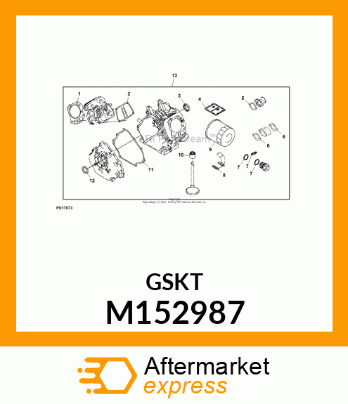 GASKET, CARBURETOR HEAD M152987