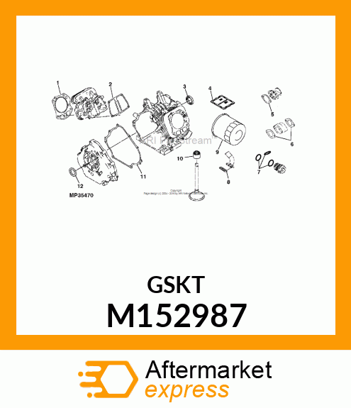 GASKET, CARBURETOR HEAD M152987