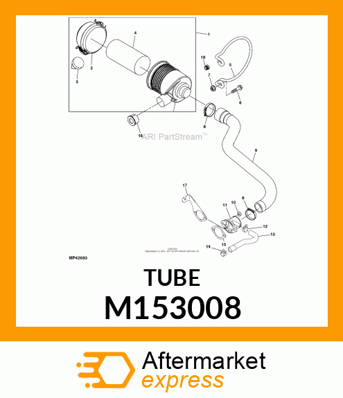 TUBE, BREATHER M153008